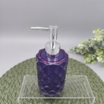 Seifenspender in lila mit Glitzer